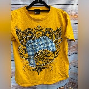 Nintendo Yellow Kids T-Shirt with Game Controller Design